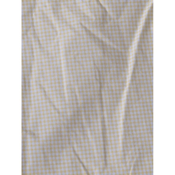 Vintage Springs yellow white gingham twin sheet set no cases cotton blend - Picture 3 of 3